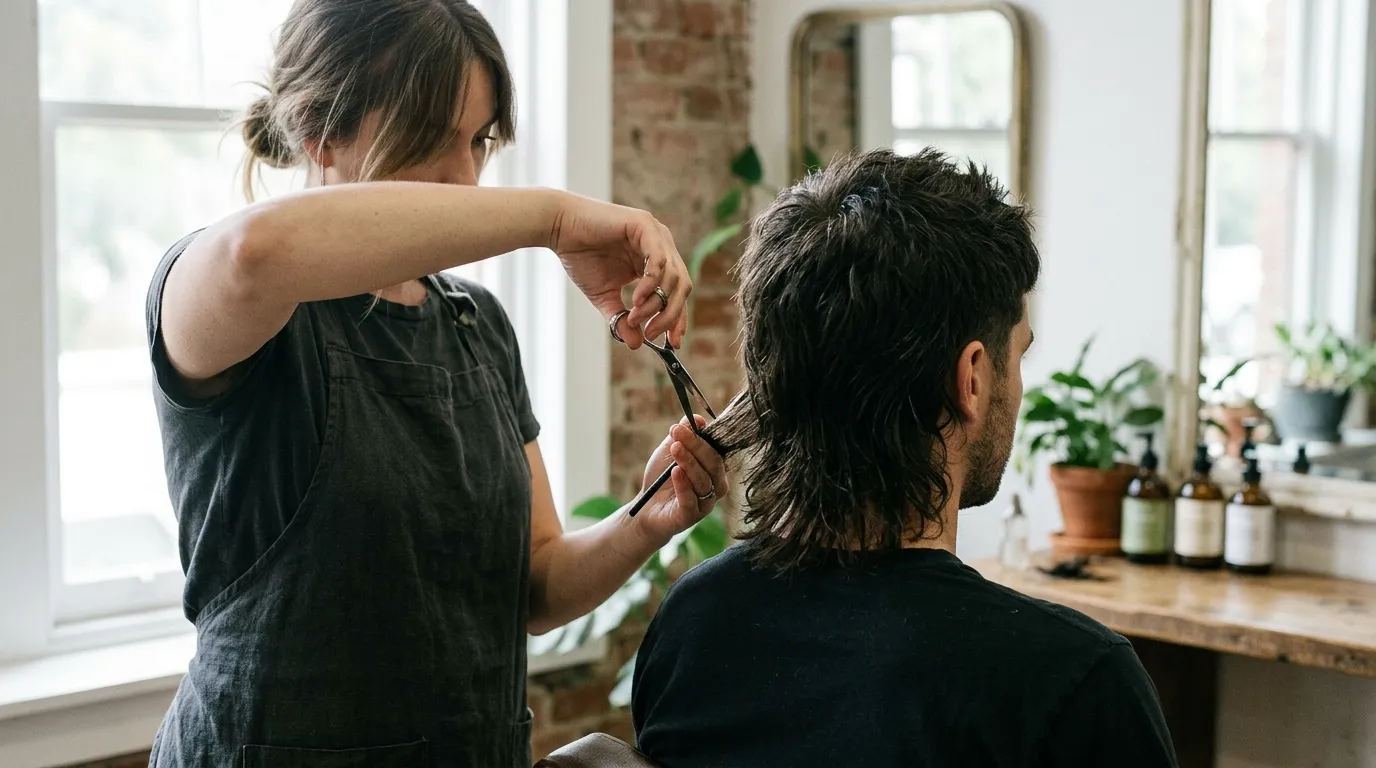 Jak správně ostříhat a nacenit moderní mullet haircut