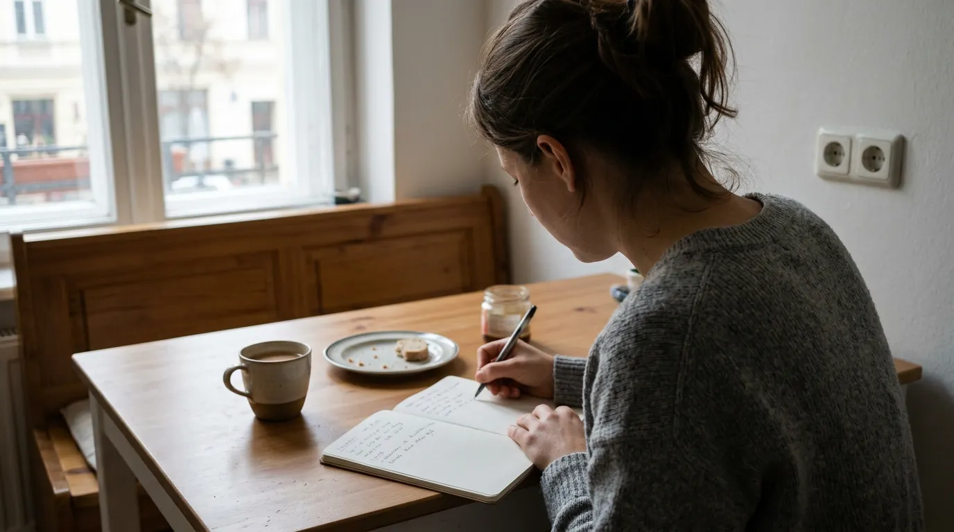 Ruce držící misku s čerstvým zdravým jídlem, symbolizující vliv stravy na atopický ekzém