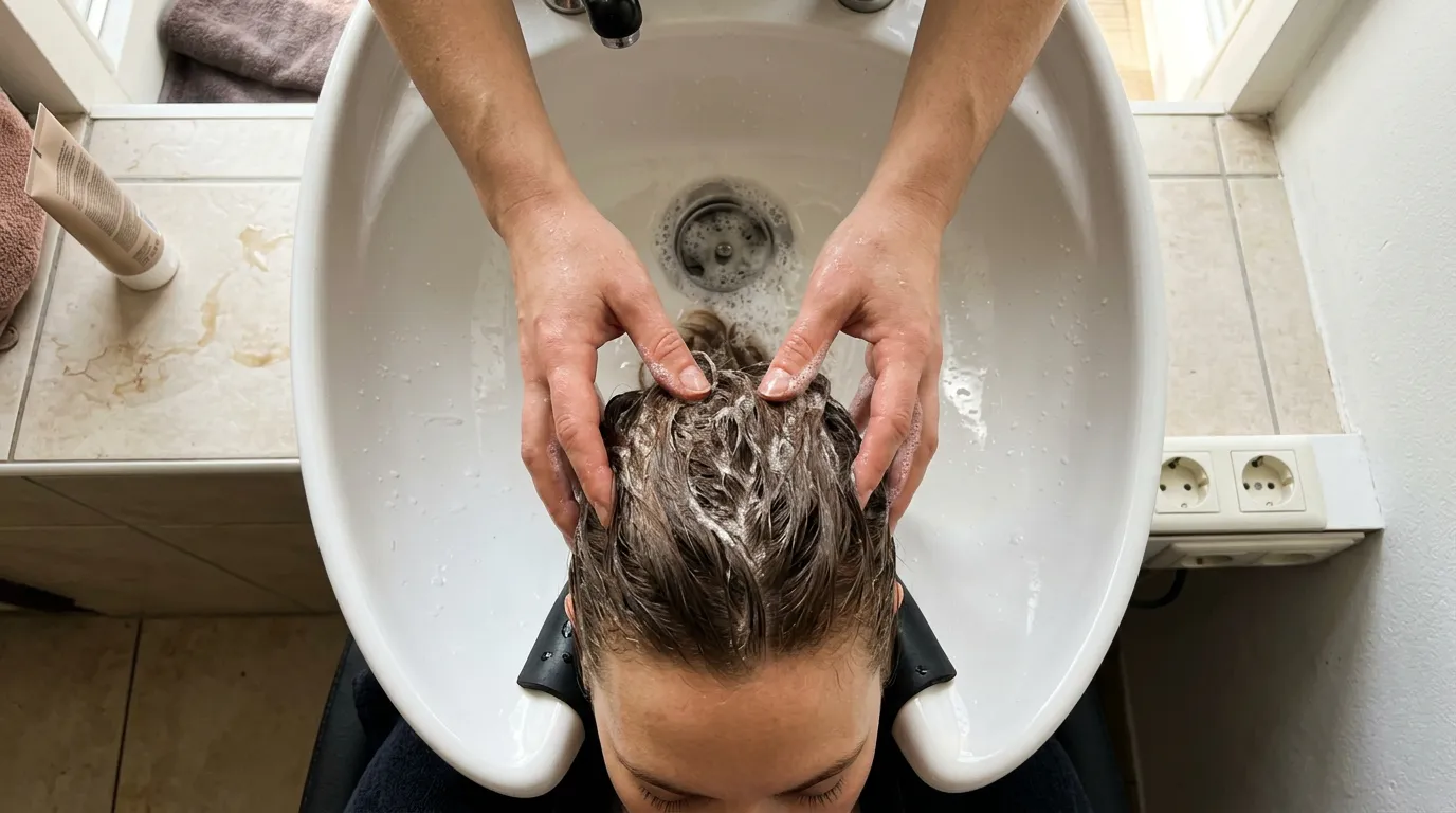 Jak si správně mýt vlasy z pohledu chemie a salonní ekonomiky