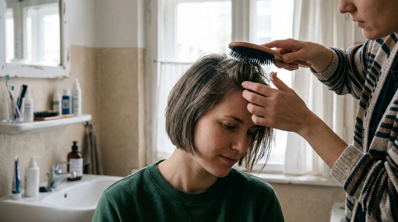 Starší žena s moderním krátkým účesem, usmívá se