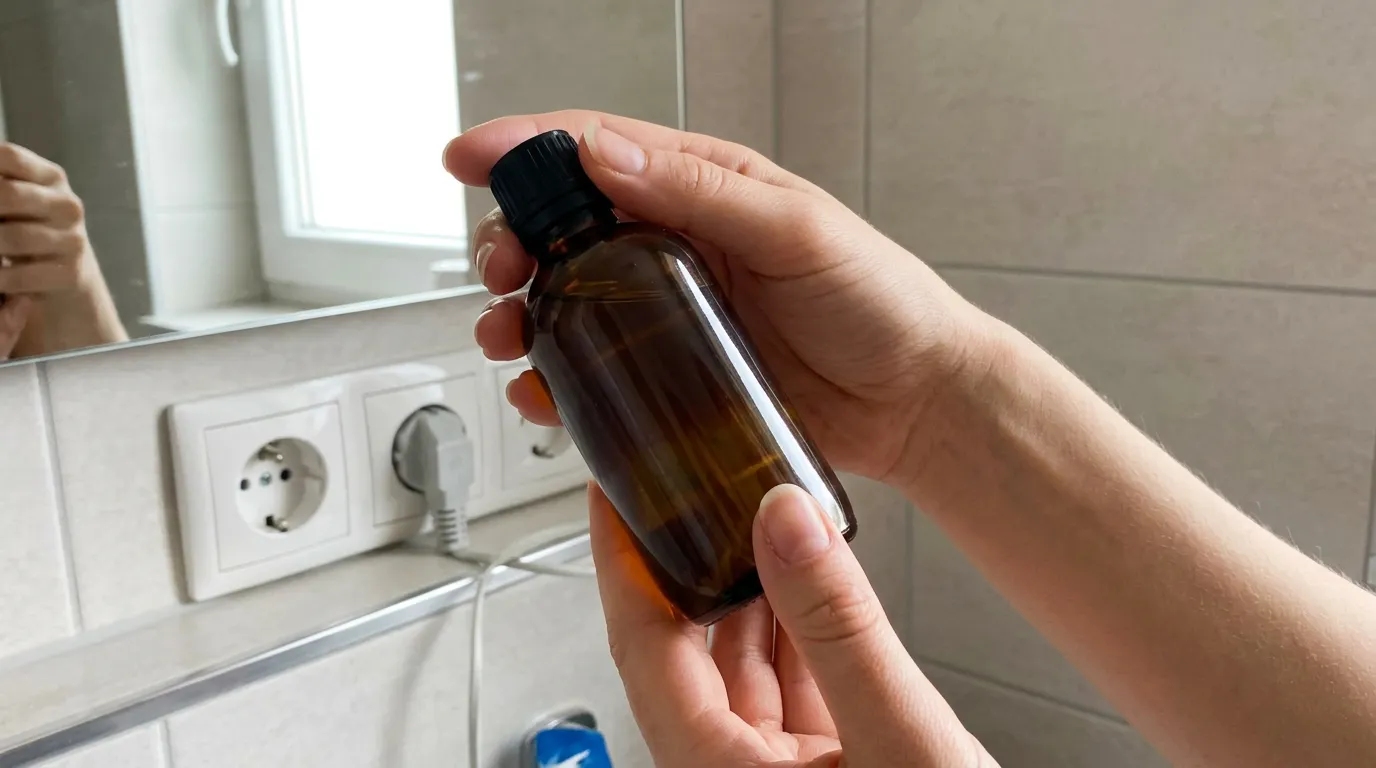 Žena si nanáší sérum s kyselinou hyaluronovou na obličej