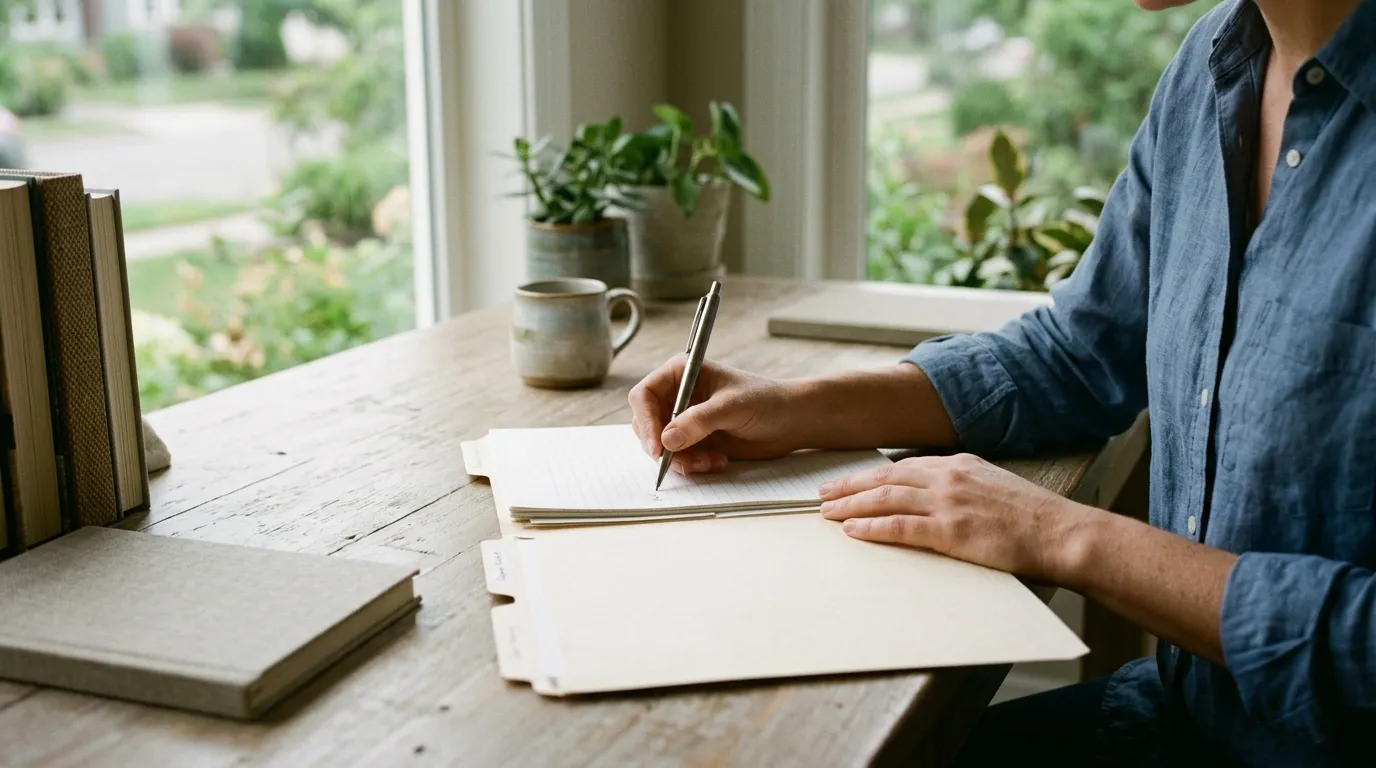 Profesionál zapisující údaje o suplementaci do klientské karty