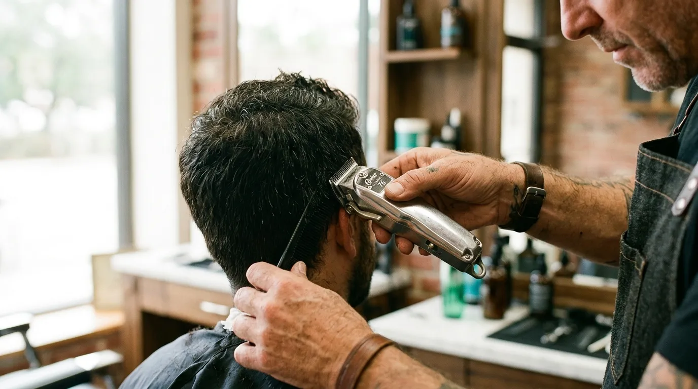 French crop fade: Technická exekuce a ekonomika v barberingu